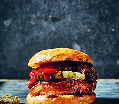 aubergine burgers