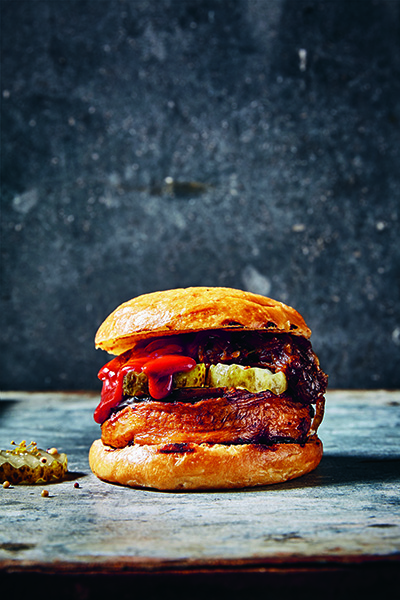 aubergine burgers