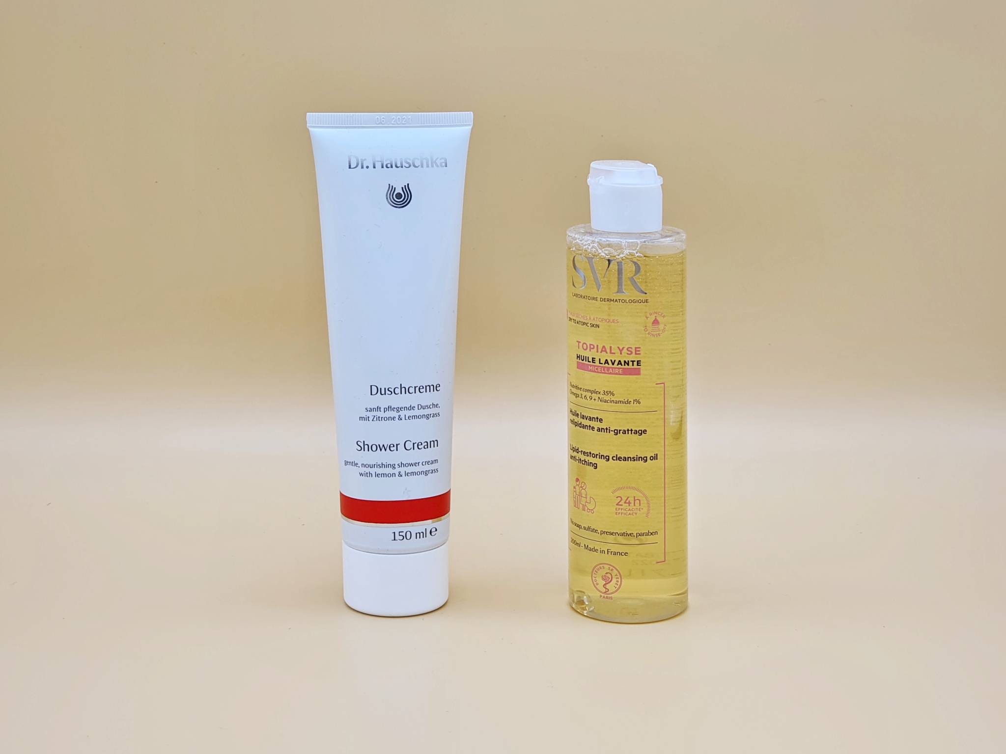 Dr Hauschka and SVR body washes