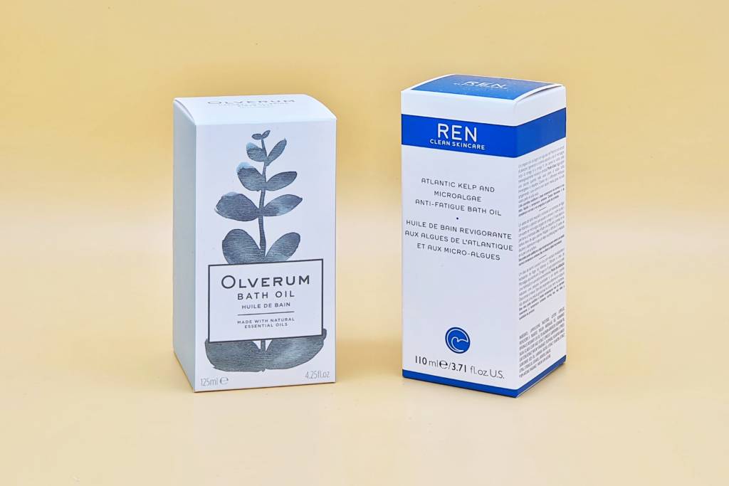 Olverum and Ren bath oils