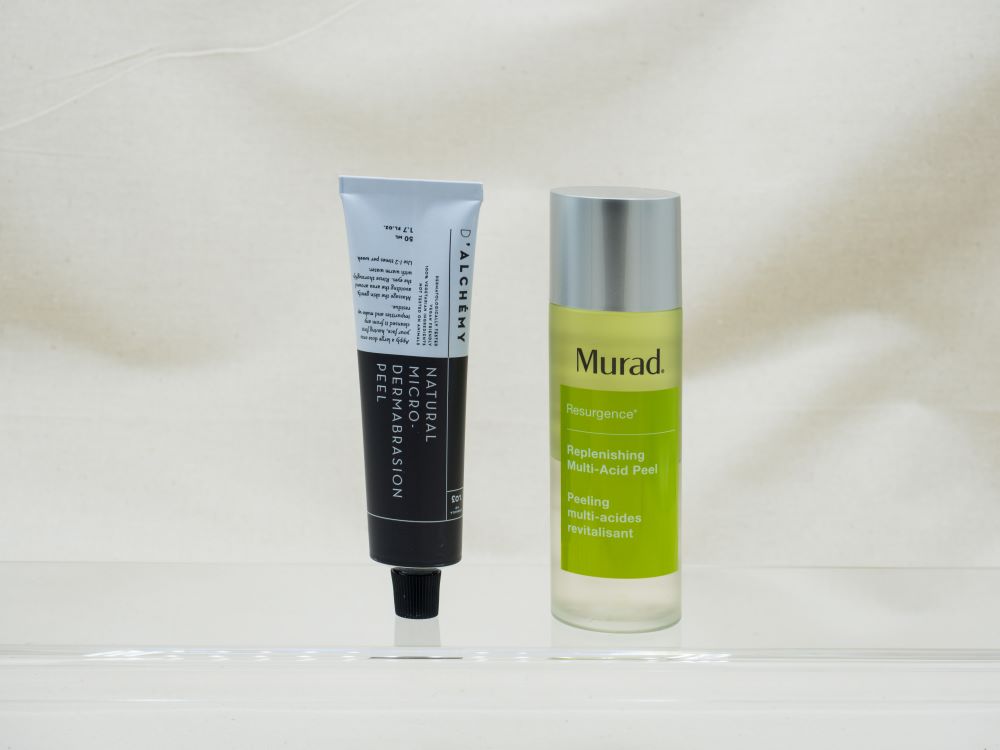 Facial exfoliator from Murad and D'Alchemy