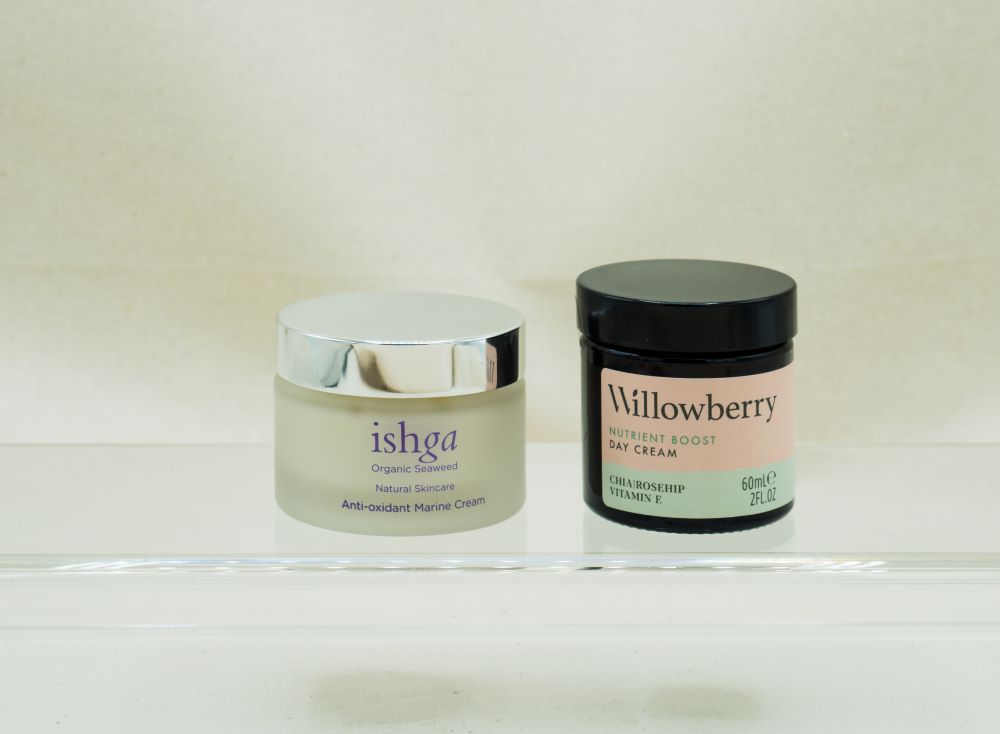 Skincare awards face creams from ishga and Willowberry