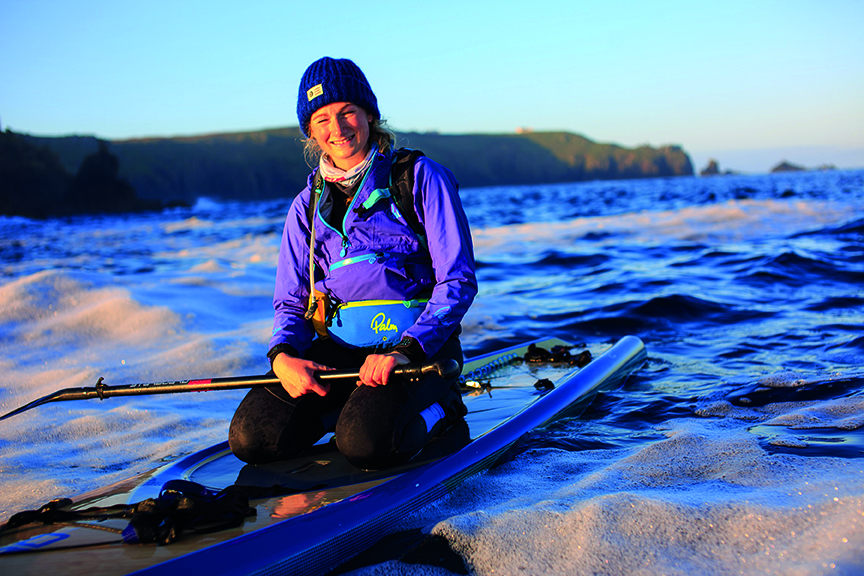 Cal on her SUP