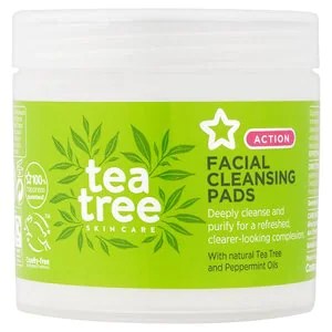 Superdrug Tea Tree Facial Cleansing Pads budget skincare that works