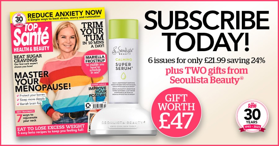 subscription offer top sante 6 issues and free gift seoulista 