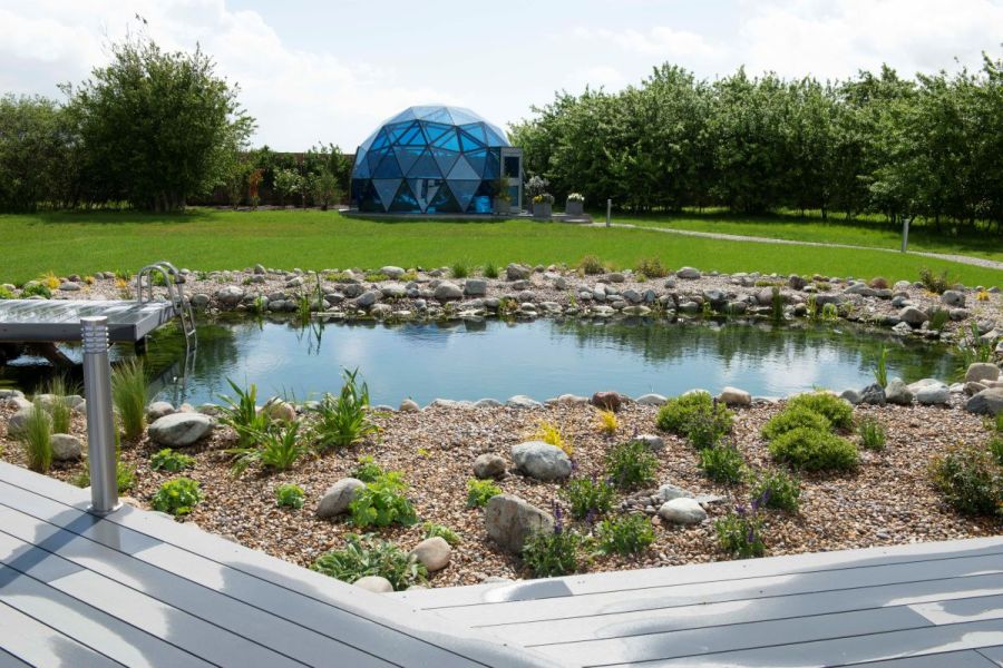 natural outdoor swimming pond