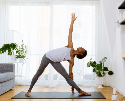 woman practicing flexibility