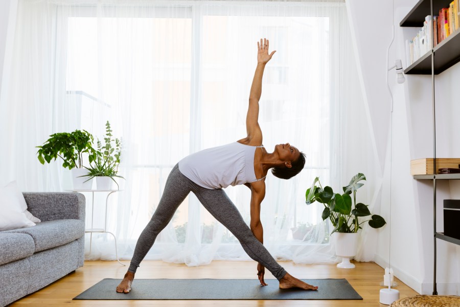 woman practicing flexibility