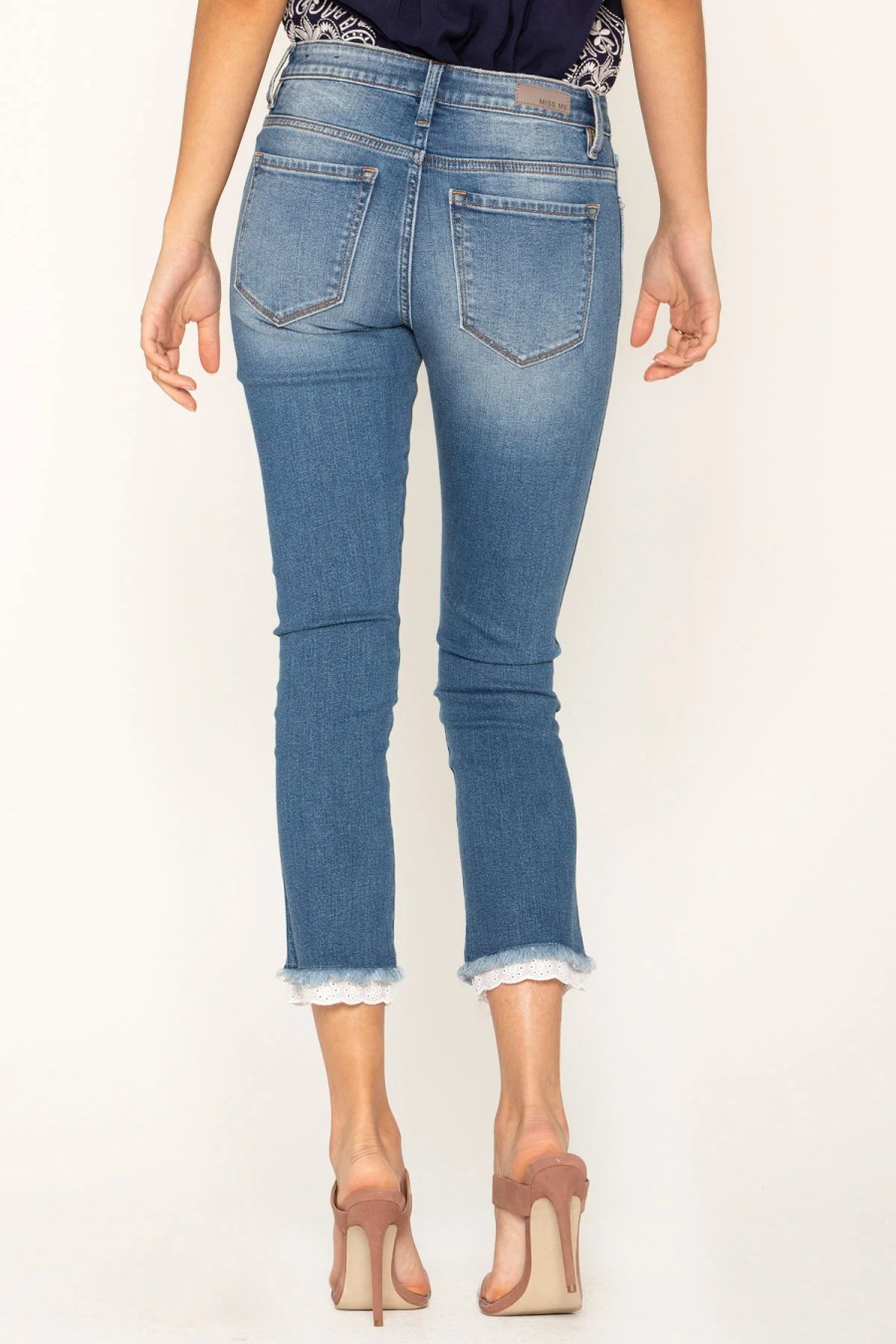 Make a statement with cropped denim jeans