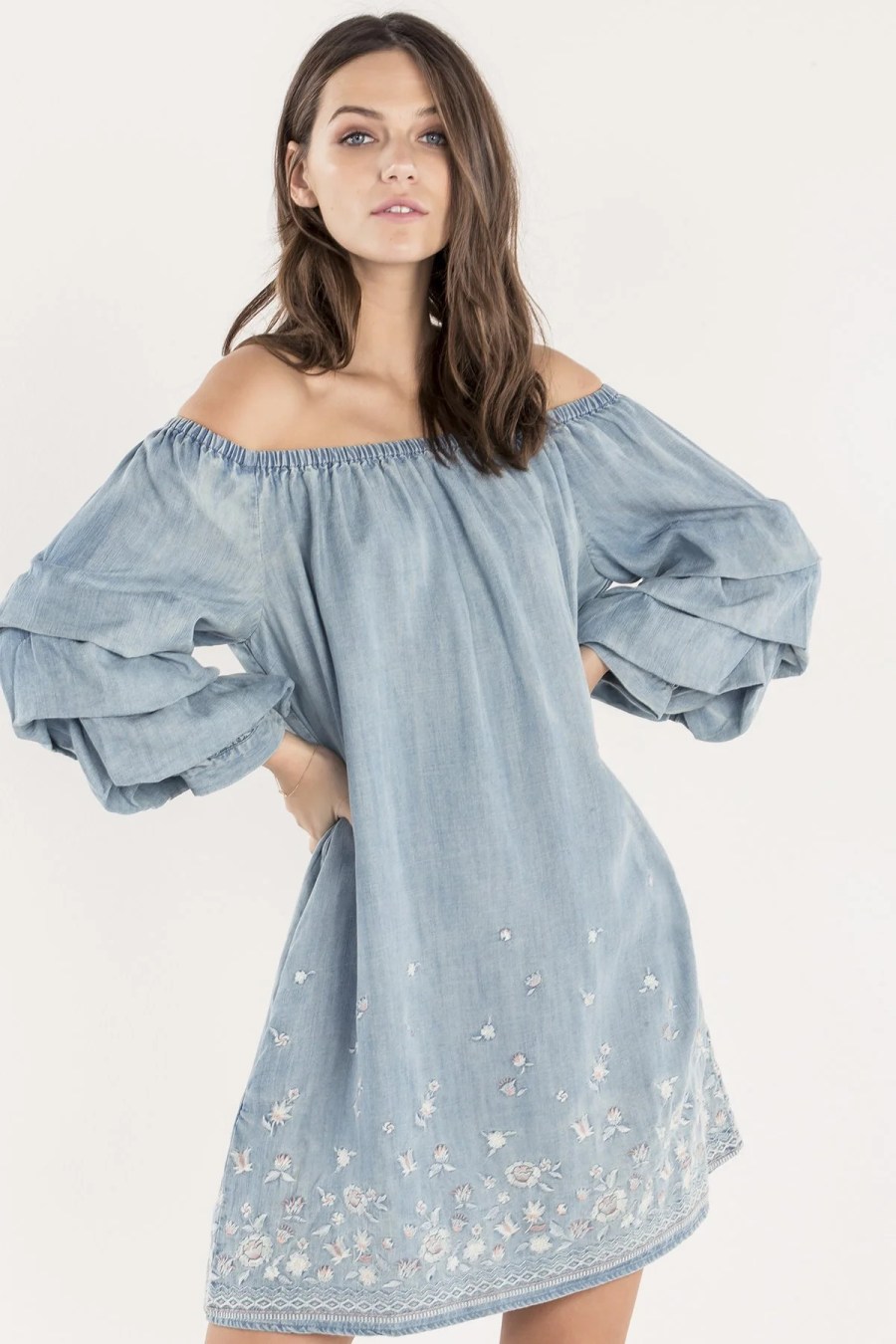 Denim dresses mix style and comfort nicely.