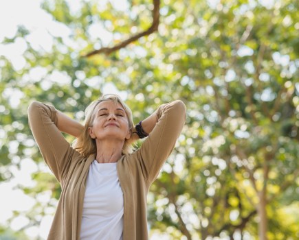 woman feeling calm and relaxed anxiety relief supplements