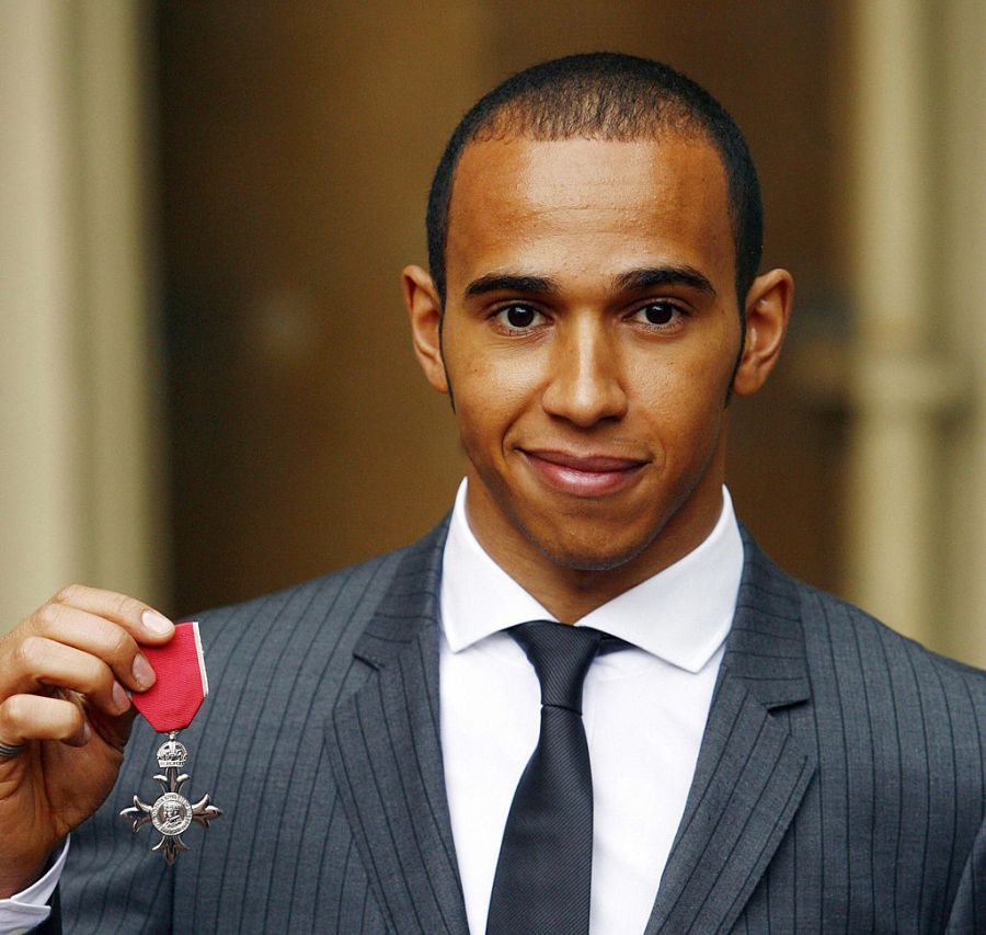 He might be good at driving but Lewis Hamilton's table manners left a little to be desired