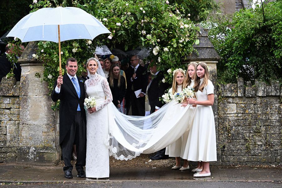 For her wedding gown, Sperling opted for a firm royal favourite—Emilia Wickstead