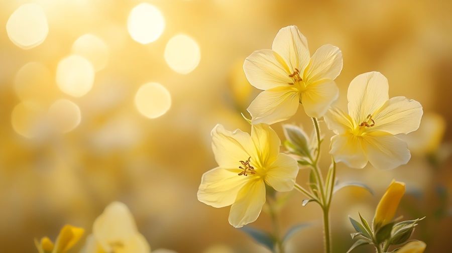 evening primrose oil flowers