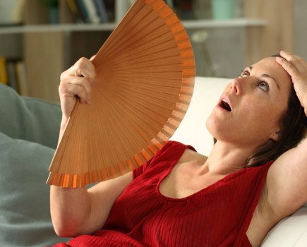 Many women in peri-menopause experience hot flushes.